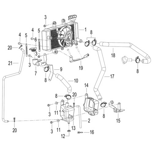 原厂 贝纳利150-10A 出水温度开关组件(温度93°C/BJ250T-8)