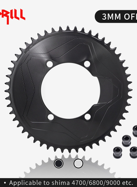 PASS QUEST公路车牙盘 X110BCD 3mm偏移量 4爪功率计正负齿SPRILL