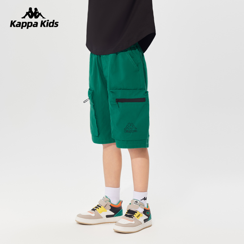 Kappa卡帕童装男童纯棉短裤夏季