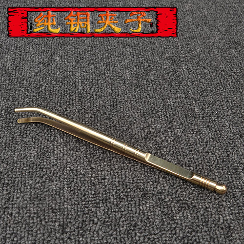 蛐蛐罐蟋蟀盆夹子镊子蟋蟀用具纯铜夹子纯铜镊子夹蟋蟀水碗饭板