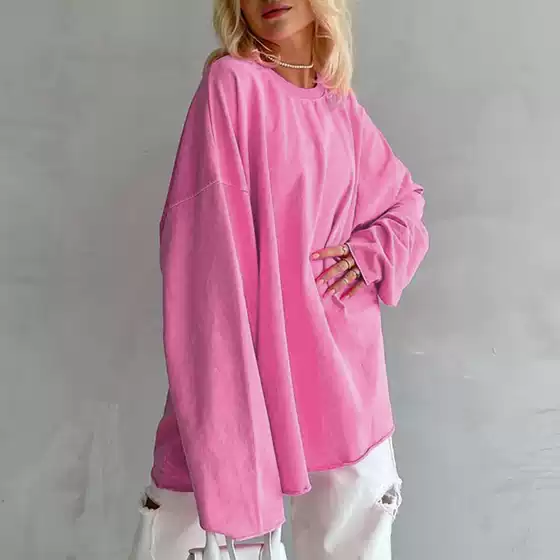 New Pink Long sleeved T-shirt Women's Underlay