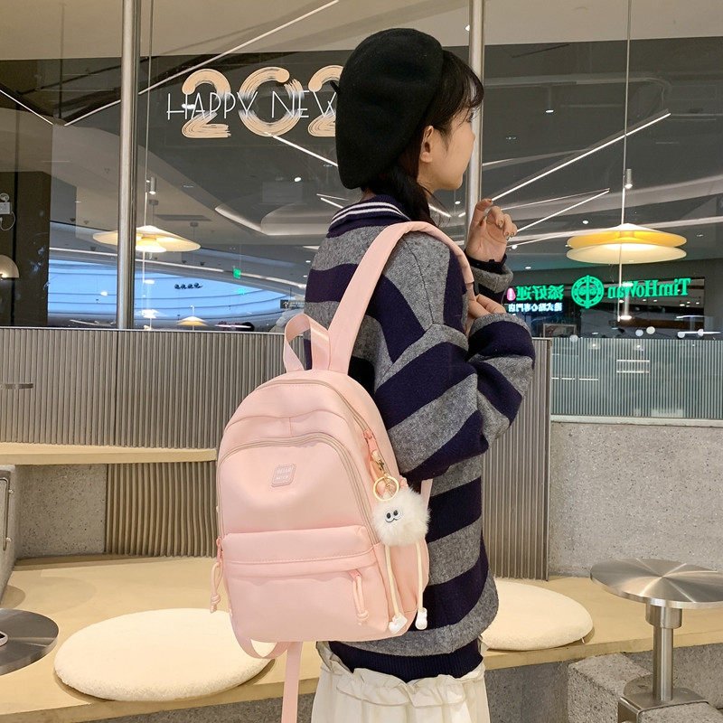 双肩包男女情侣背包中学生书包大容量旅行包韩版百搭2026新款百搭