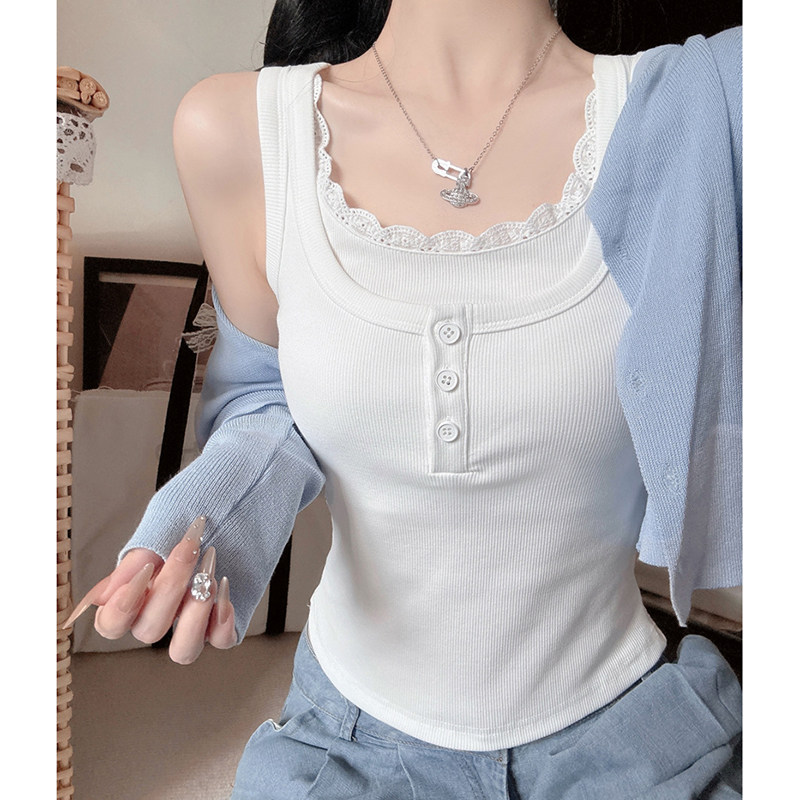 遮副乳内搭哺乳上衣夏季大码工字蕾丝吊带产后辣妈款外出喂奶背心