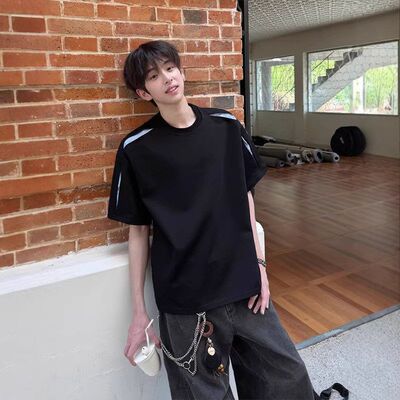 男款棉条夏季260解构半袖重磅小