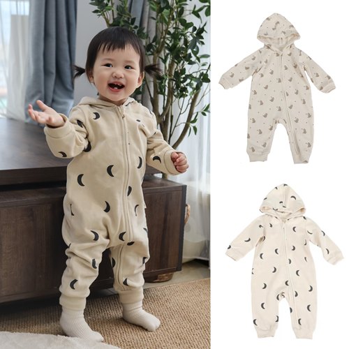 ins爆款宝宝外出服薄绒连体衣