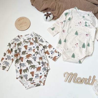 ks长袖包屁衣婴儿A类纯棉无骨