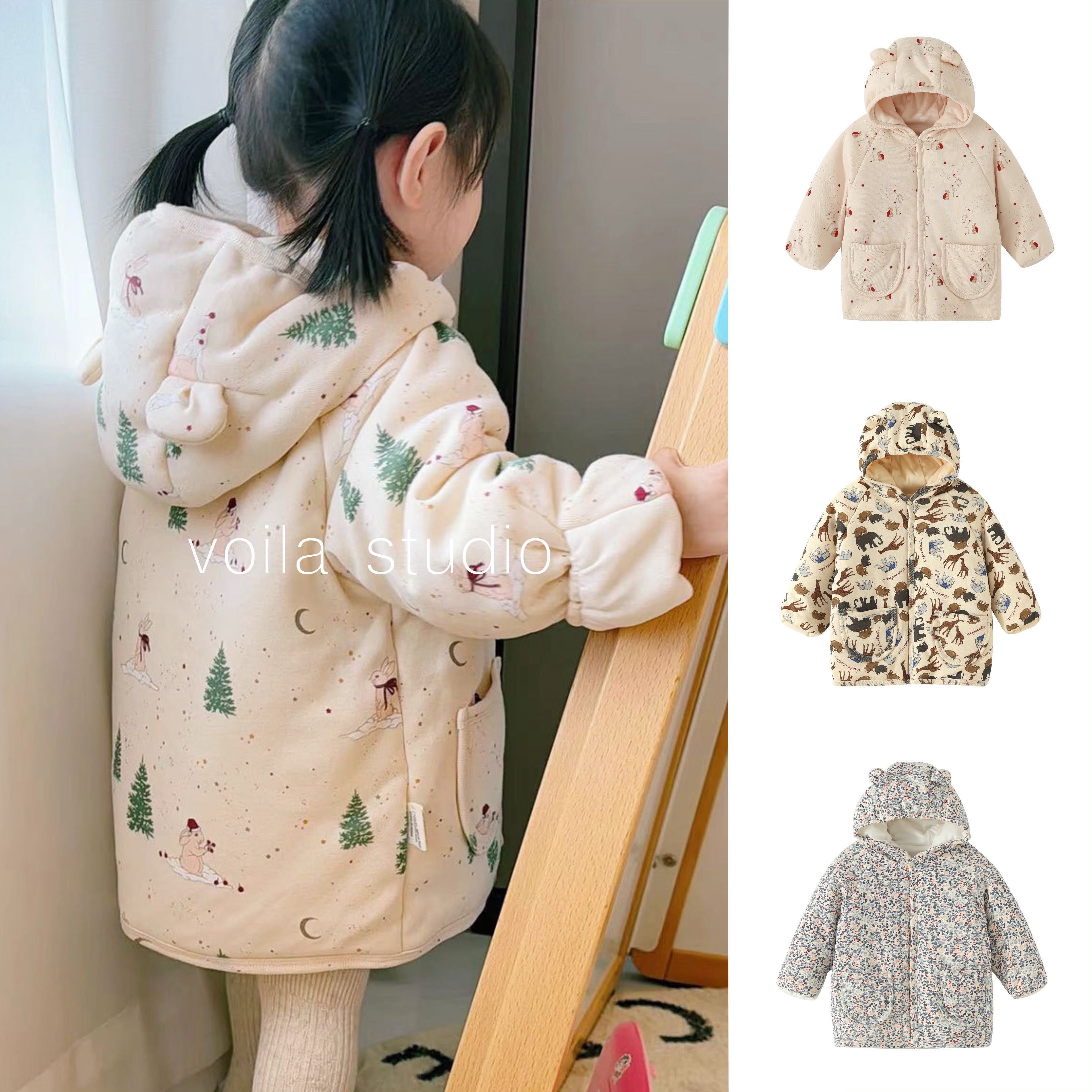 宝宝秋冬棉服外套加厚外出服纯棉