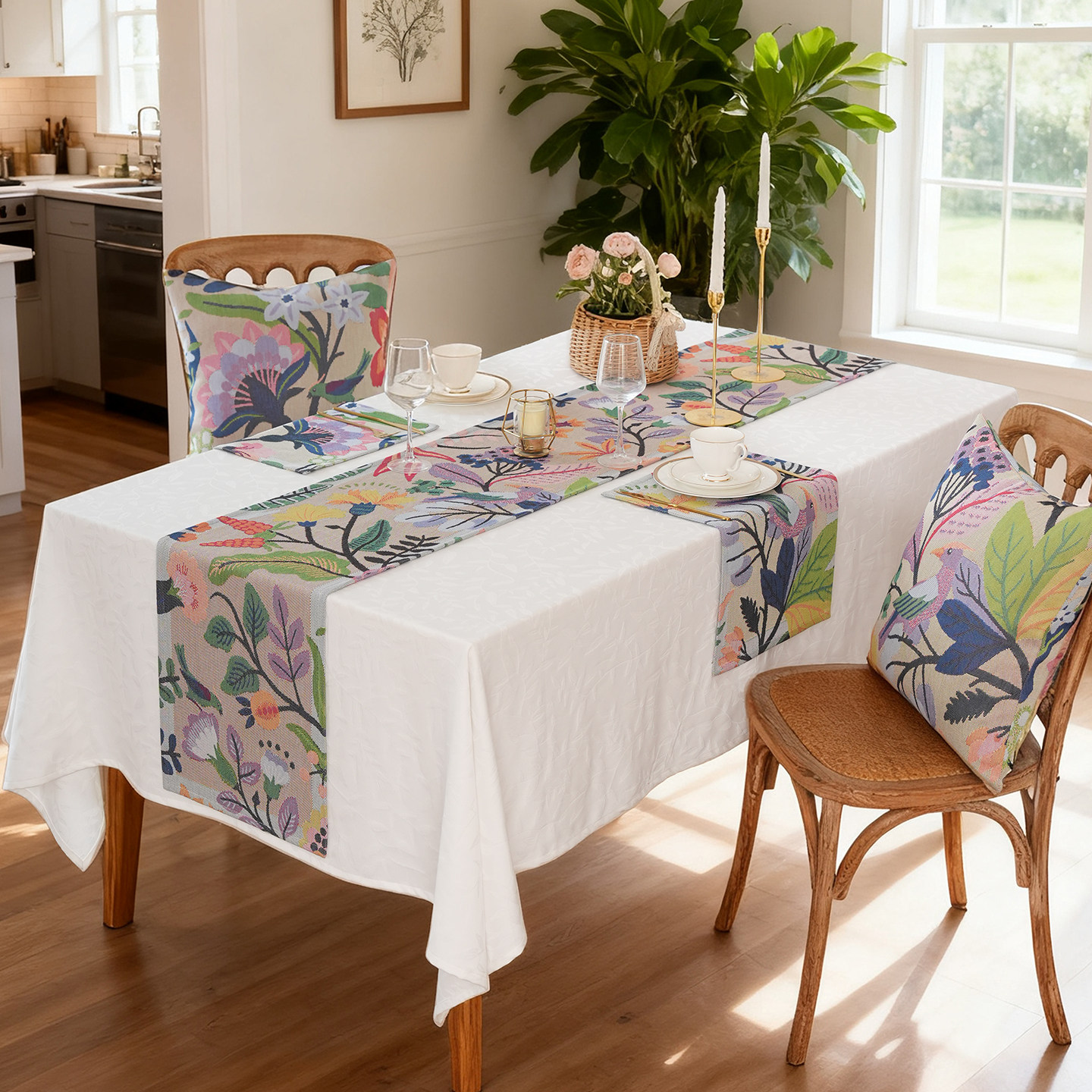 ekelund桌旗美式高级感餐桌旗布