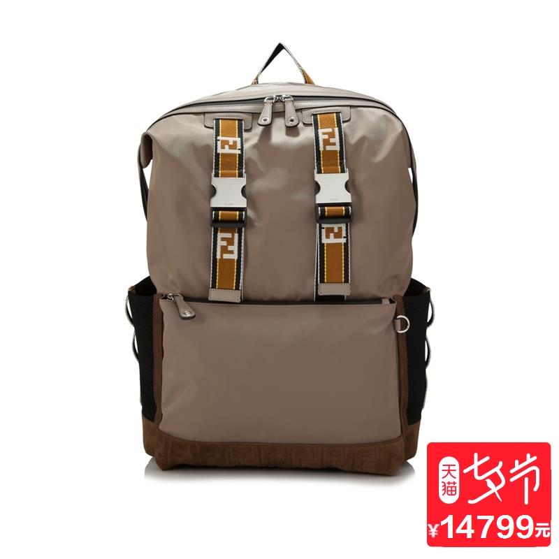 Fendi·ÒµÏÄаü SantanderϵÁÐÄÐʿ˫¼ç±³°ü
