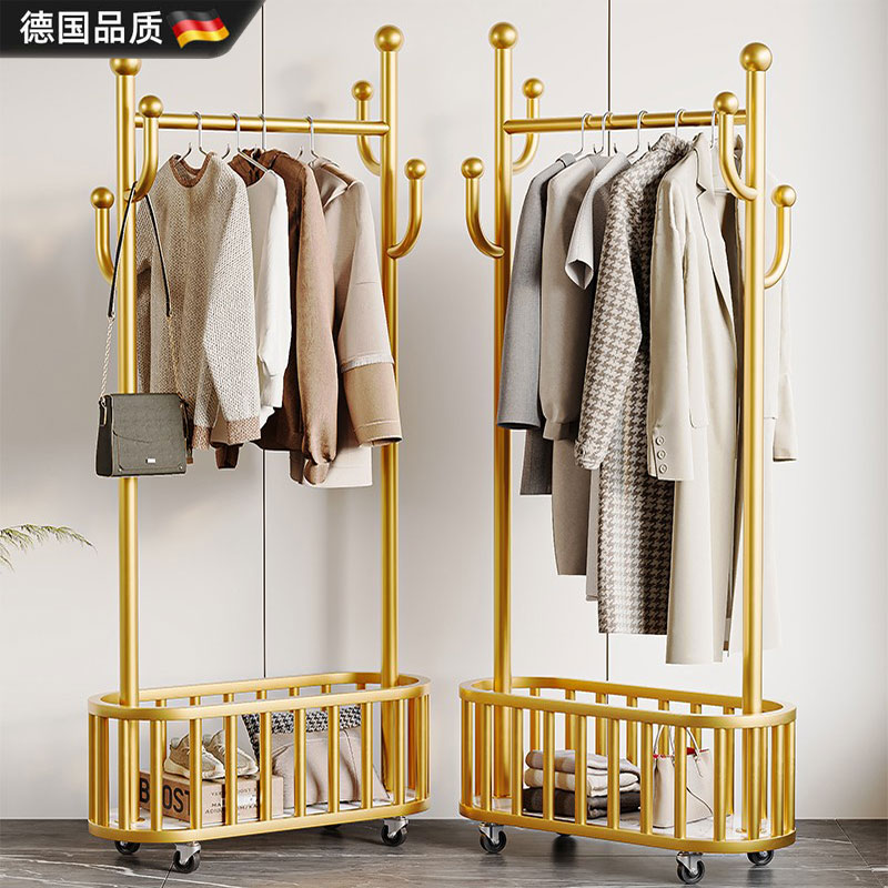 【升级加固支架】带轮可移动衣架