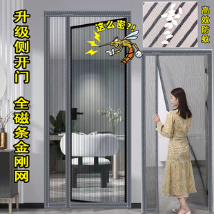 金钢砂子母门四季通用简易夏季入户门防蚊纱卧室防蚊门帘侧开