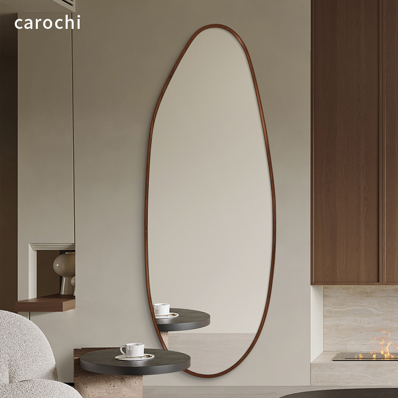 穿衣镜异形服装店试衣镜中古风