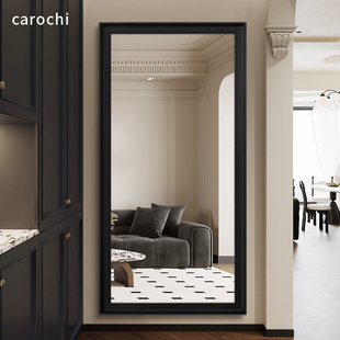 法式复古全身镜家用落地镜试衣镜玻璃镜子可挂可立壁挂上墙穿衣镜