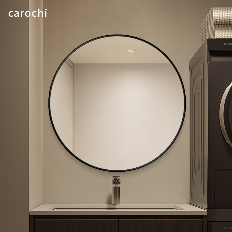 圆镜子美容院专用挂墙贴墙装饰壁挂厕所化妆镜玻璃定制尺寸浴室镜,家装主材,浴室镜,淘宝优惠券,粉丝福利购,淘宝优惠卷