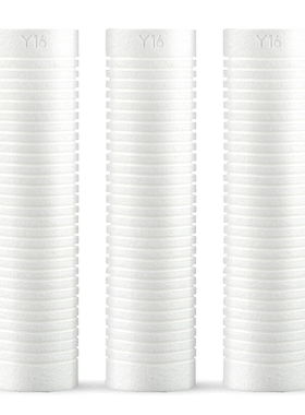 3M净水器聚丙烯熔喷前置PP棉Y16滤芯 10寸滤瓶001型滤筒3支装