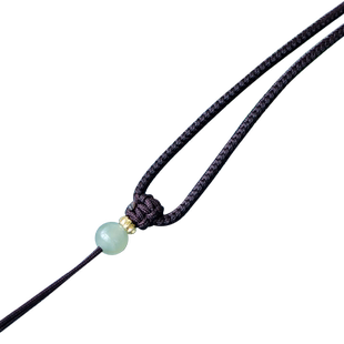 手编玉坠挂绳玉石黄金吊坠项链佛观音貔貅素绳子2mm3mm粗细男女款