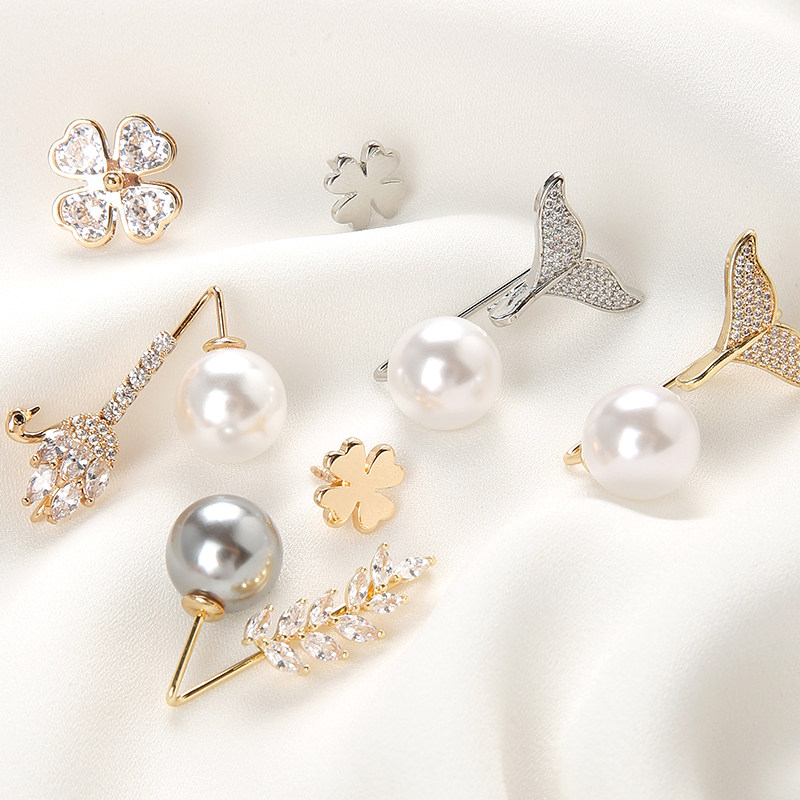 胸针防走光扣女衬衫百搭固定衣服装饰配饰免缝开衫珍珠领口小扣子,居家布艺,防走光扣,淘宝优惠券,粉丝福利购,淘宝优惠卷