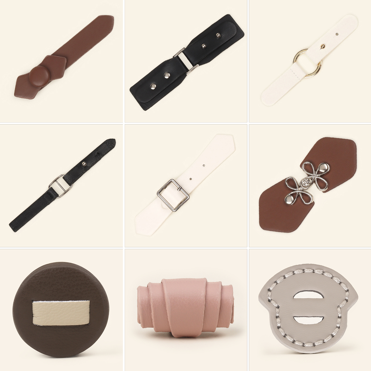 高档精致金属皮对扣大衣皮草外套