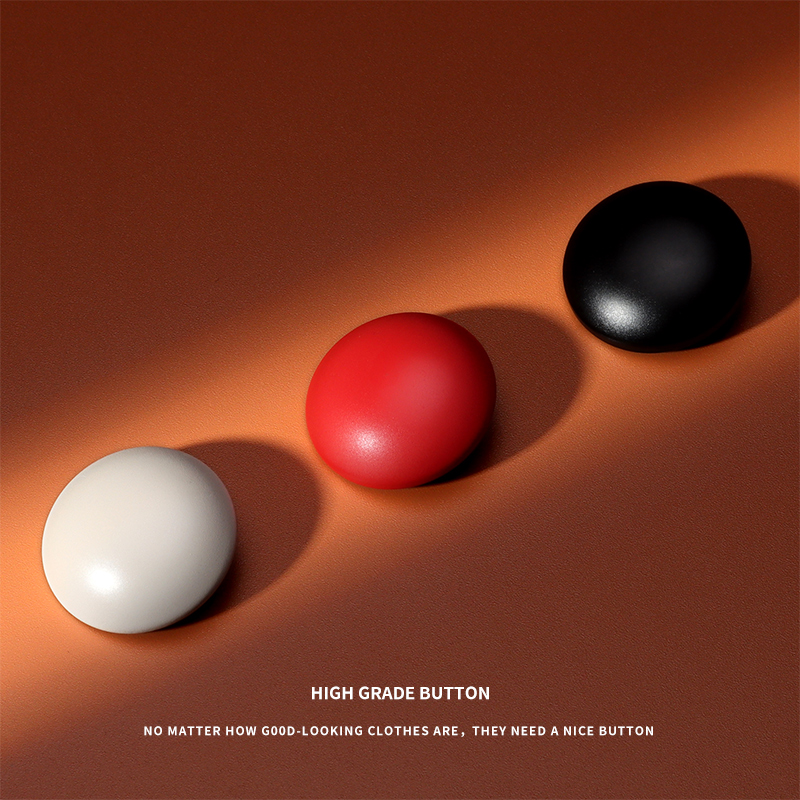 半圆蘑菇扣毛呢大衣扣子毛衣扣