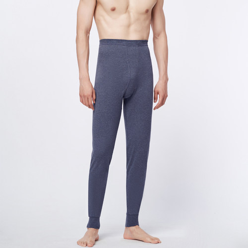 三枪纯棉秋裤男高腰加厚宽松