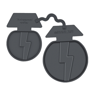 适用特斯拉tesla充电口防水盖model Y 3丫车载配件改装防尘保护罩