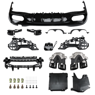 适用奔驰C级C200L C260L C350el AMG C43 C63尾唇尾喉巴博斯尾翼