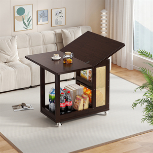 中古可移动茶几收纳置物架床头柜客厅沙发边几零食收纳架子小推车