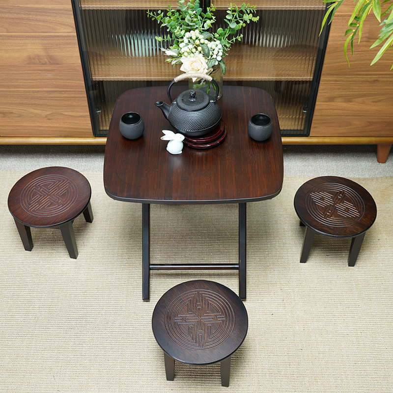 楠竹儿童圆凳小矮凳家用板凳客厅小坐墩沙发垫脚凳浴室凳结实耐用,住宅家具,垫脚凳,淘宝优惠券,粉丝福利购,淘宝优惠卷