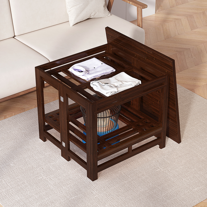 楠竹烤火桌新款冬季取暖神器