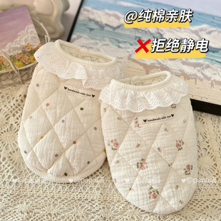 PPM 纯棉防静电秋冬季保暖宠物狗狗猫咪衣服英美短小比熊泰迪开衫