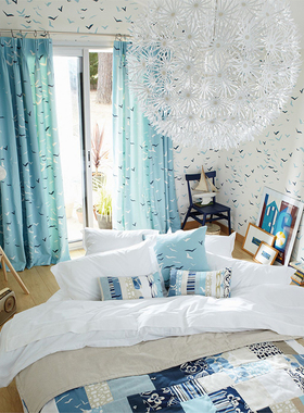 英国进口SCION壁纸儿童房墙纸110207 110208 110209 110210剪影鸟