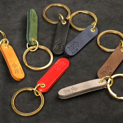 激光刻字牛皮号码牌防丢黄铜金属