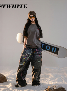 FASTWH1TE链条滑雪服裤套装3L压胶防风防水单双板男女款25新款