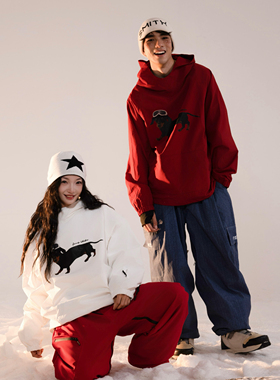 FASTWH1TE雪镜小狗滑雪服3L压胶防水保暖单双板男女同款25新款