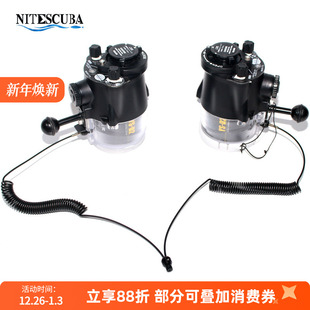 潜水摄影闪灯一拖二光纤线引闪线PT TG防水壳光纤线 059