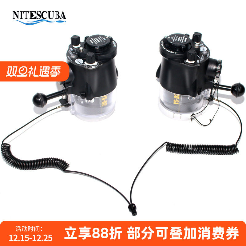 潜水摄影闪灯一拖二闪光灯