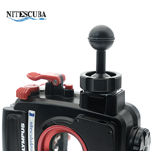 NiteScuba奈特潜水热靴球头支架适合PT-059 TG7防水壳 SONY RX100