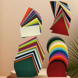 彩色小纸片卡纸 EVA几何图形圆形正方形三角形长方形数字卡认知卡