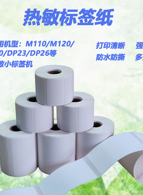 适用精臣B3S旧版B21雅柯莱M110M120P50标签机打印纸热敏标签纸