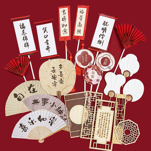 新中式红色宝宝生日宴甜品台装饰