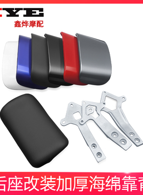 电动车爱玛雅迪小刀立马台铃后靠背老百姓N1欧博F6后靠垫改装靠背