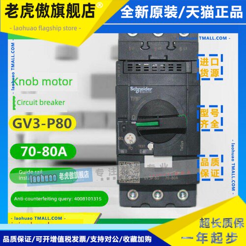 施耐德电动机断路器 GV3P40 GV3P50 GV3P65 GV3P75 GV3P80 保护器