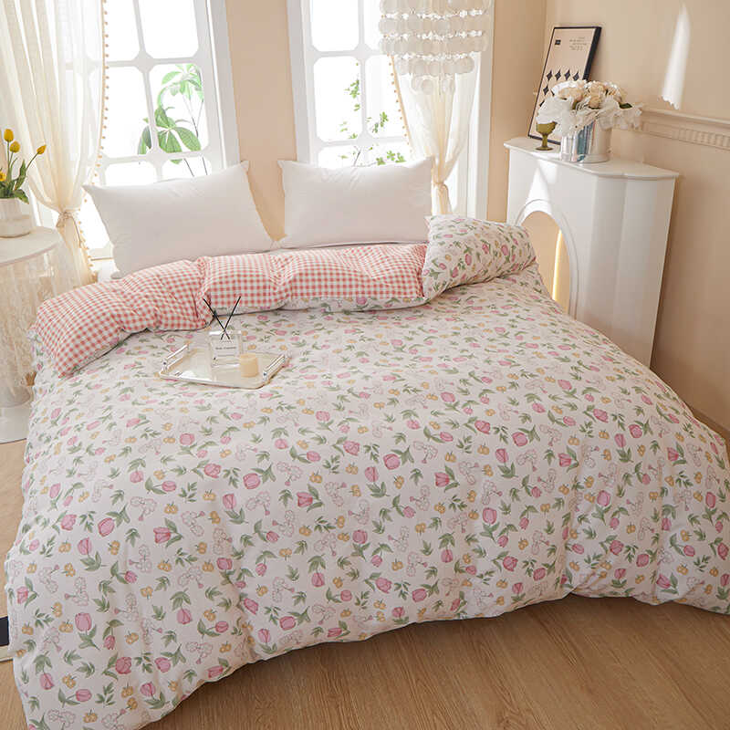 被罩全棉柔软舒适小清新斜纹棉质