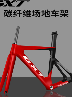 BXT碳纤维死飞车架组700C固定齿轮室内场地竞速自行车车架TRC-045