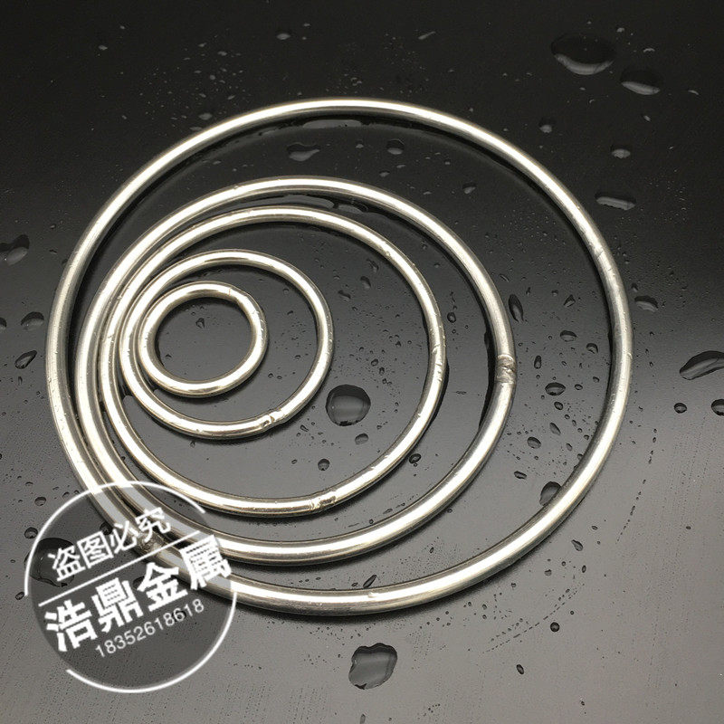 304不锈钢圆环圆圈实心o型环焊接环手拉环宠物环捕鱼环晒衣环按