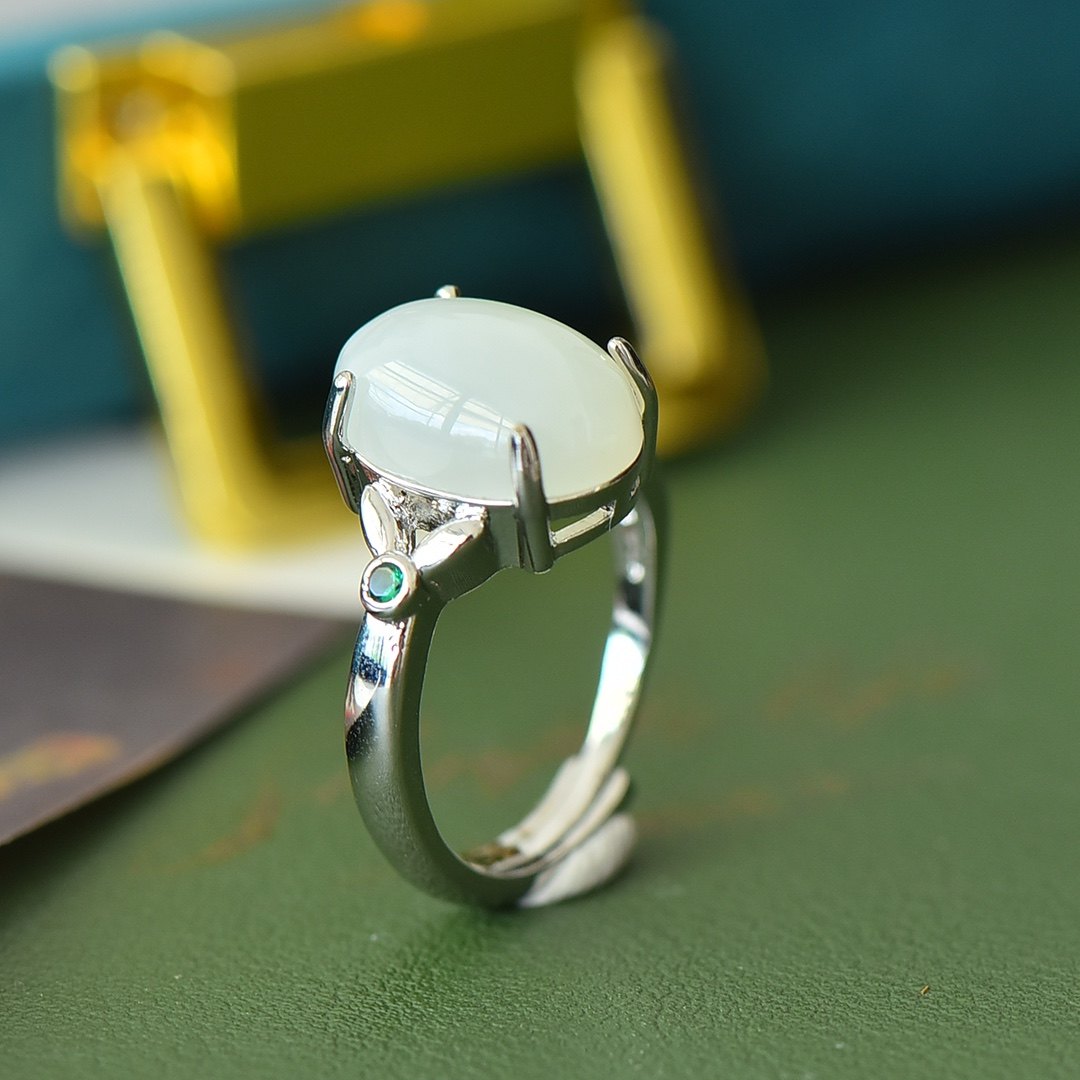 和田玉白玉时尚戒指女指环永不掉色,珠宝/钻石/翡翠,手饰,淘宝优惠券,粉丝福利购,淘宝优惠卷