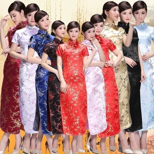 传统中式女唐装旗袍裙