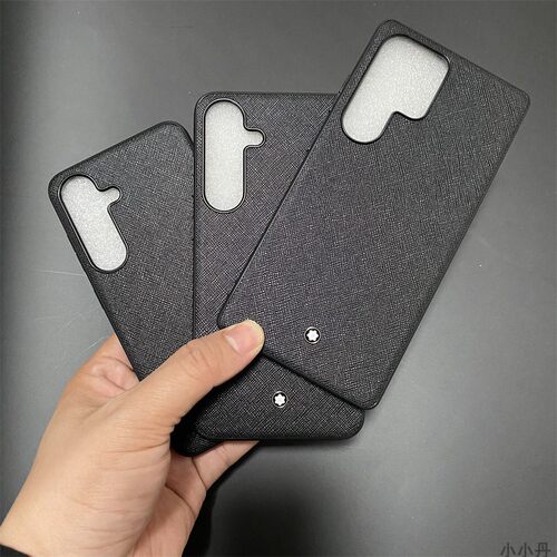 小众潮牌手机壳适用三星Galaxy S23 Ultra全包s22十字纹皮质note20u商务男士软壳s21plus/s24/s25/s26