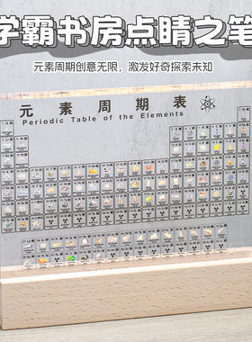 化学元素周期表透明印刷摆件
