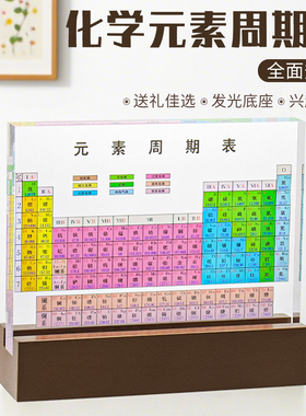 生日礼物化学元素周期表粉色摆件